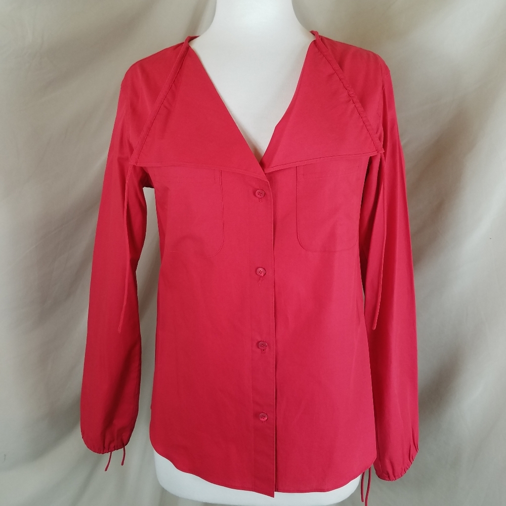 Strenesse Blue Cotton Blouse